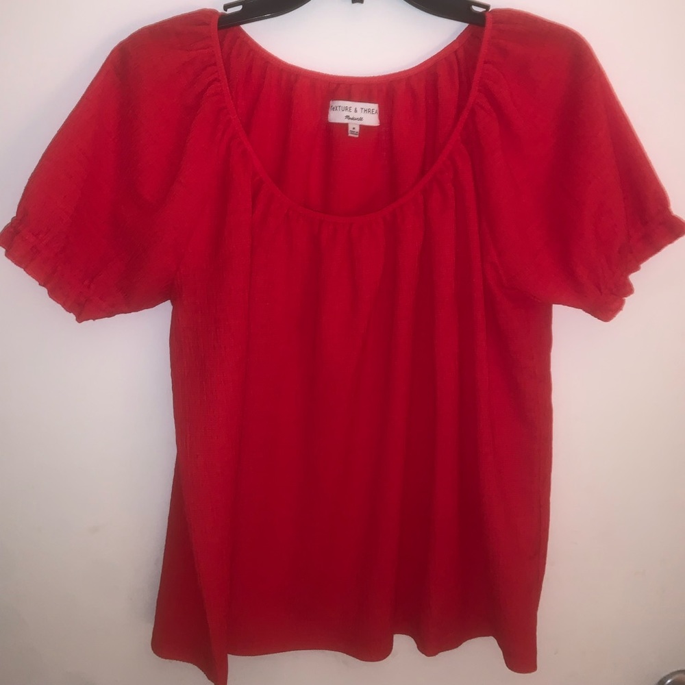 Texture & Thread Madewell Red Top / size medium